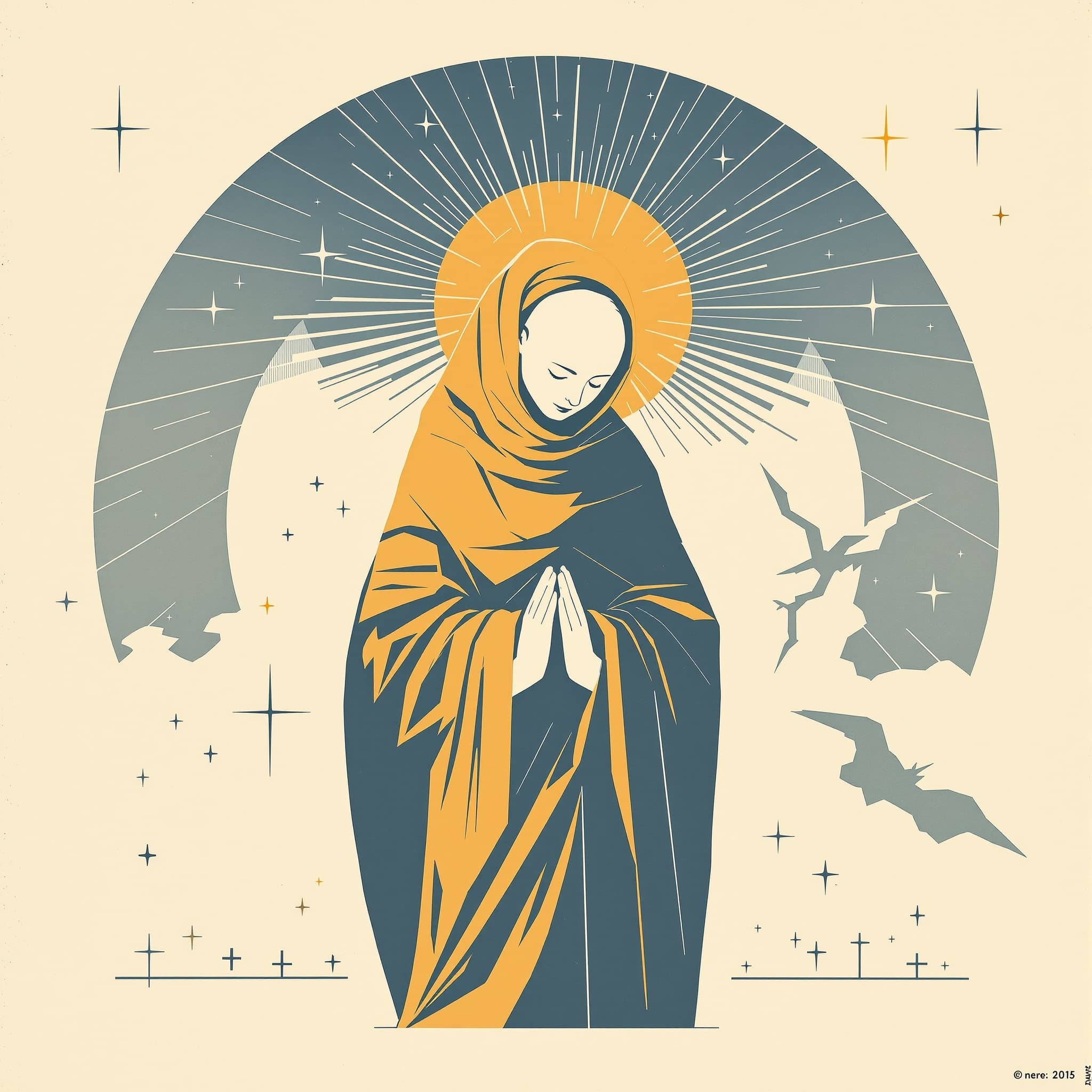 Editorial illustration: The drifting saint